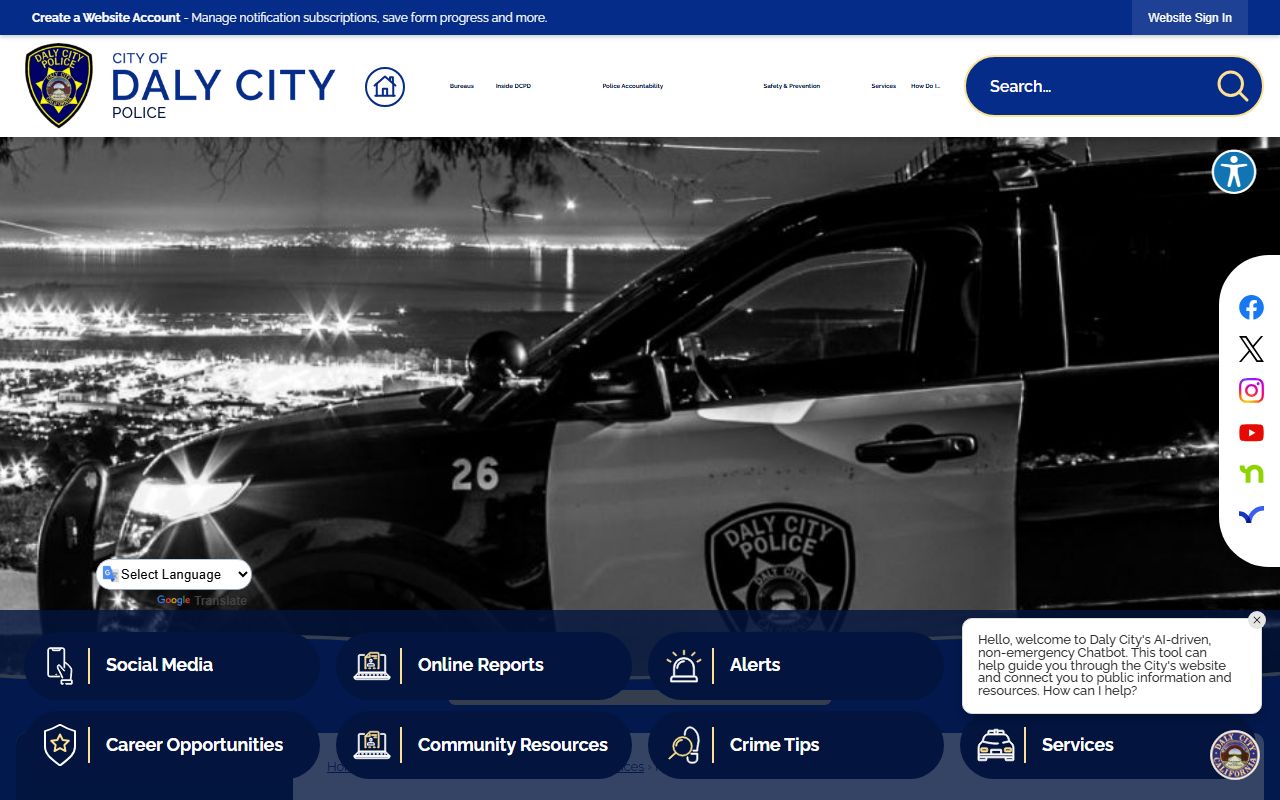 Daly City citations and traffic ticket information