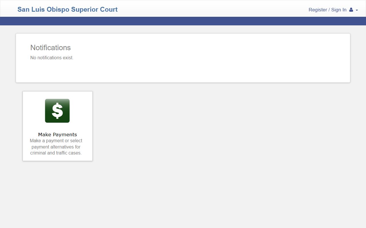San Luis Obispo County court portal